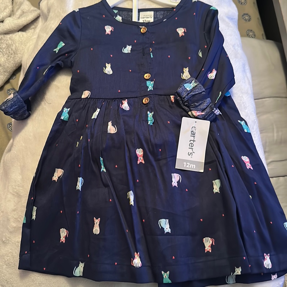 Carters dog and cat dress size 12months